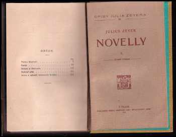 Julius Zeyer: Novelly