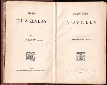 Julius Zeyer: Novelly