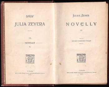 Julius Zeyer: Novelly