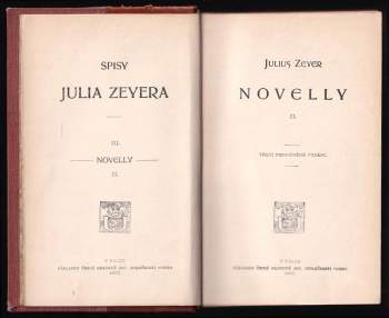 Julius Zeyer: Novelly