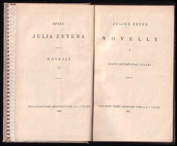 Julius Zeyer: Novelly