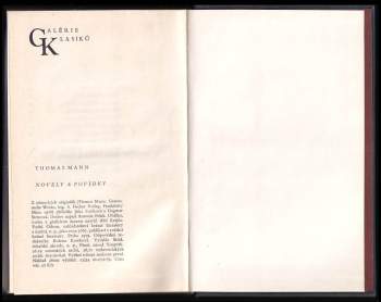 Thomas Mann: Novely a povídky