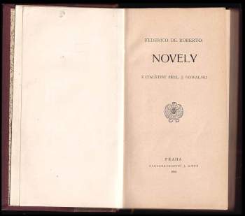 Federico De Roberto: Novely