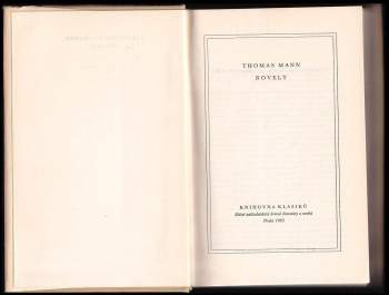 Thomas Mann: Novely