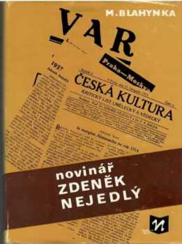 Novinář Zdeněk Nejedlý