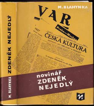 Novinář Zdeněk Nejedlý