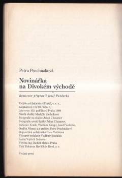 Petra Prochazkova: Novinářka na Divokém východě