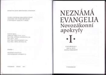 Pavel Spunar: Novozákonní apokryfy I - III KOMPLET Neznámá evangelia + Příběhy apoštolů + Proroctví a apokalypsy