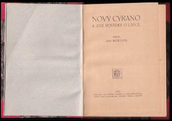 Jan Morávek: Nový Cyrano a jiné povídky o lásce