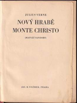 Jules Verne: Nový hrabě Monte Christo