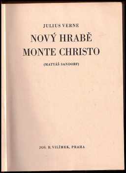 Jules Verne: Nový hrabě Monte Christo - Matyáš Sandorf
