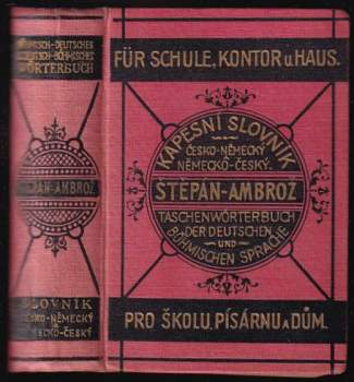 Nový kapesní slovník česko-německý a německo-český