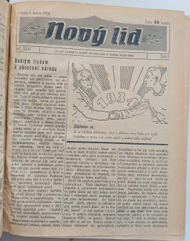 F Pokorný: Nový lid  list pro vzdělání a mravní obrození lidu Rok 1934 ročník XXXI.