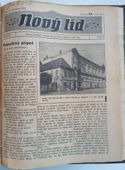 F Pokorný: Nový lid  list pro vzdělání a mravní obrození lidu Rok 1934 ročník XXXI.