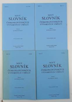 Prokop Toman: Nový slovník československých výtvarných umělců 1-16, dodatky
