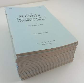 Nový slovník československých výtvarných umělců 1-16, dodatky
