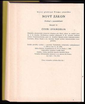 Nový zákon, Čtyři evangelia