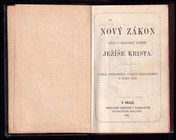 Nový Zákon Pána a Spasitele našeho Ježíše Krista