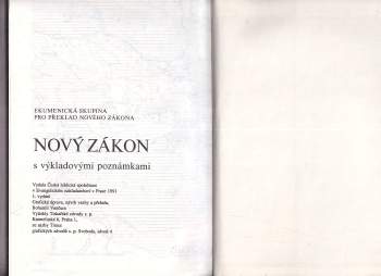 Nový zákon s výkladovými poznámkami