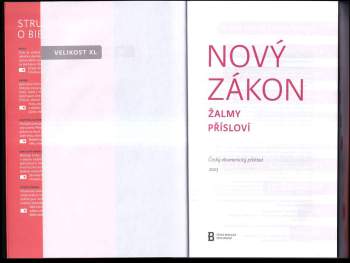 Nový zákon Žalmy a Přísloví