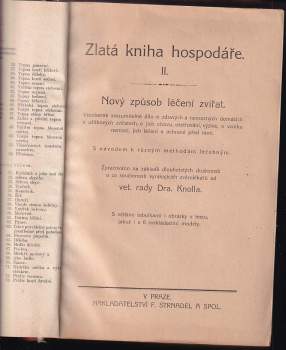 Adolf Knoll: Nový způsob léčení zvířat