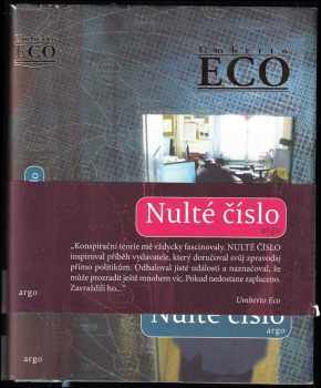 Nulté číslo - Umberto Eco (2015, Argo) - ID: 615859