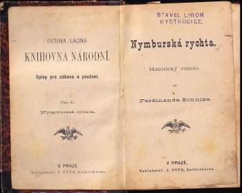 Ferdinand Schulz: Nymburská rychta