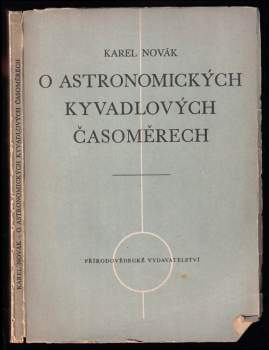 O astronomických kyvadlových časoměrech