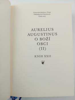 Augustin: O Boží obci knih XXII