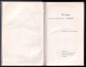 Thomas Clayton Wolfe: O času a řece