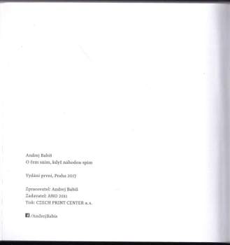 Andrej Babiš: O čem sním, když náhodou spím