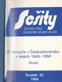 O cenzuře v Československu v letech 1945-1956