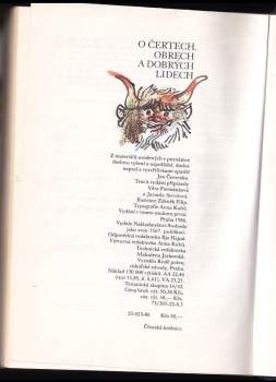 Jan Červenka: O čertech, obrech a dobrých lidech