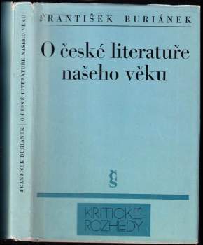 O české literatuře našeho věku