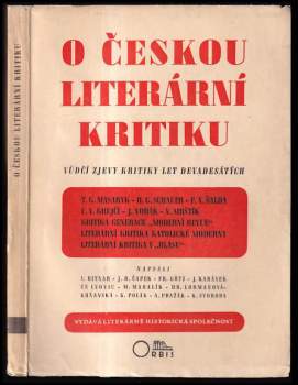 O českou literární kritiku