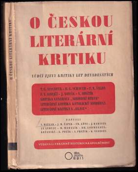 Albert Pražák: O českou literární kritiku