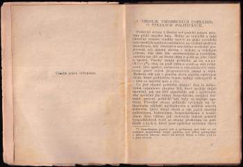 Alois Hajn: O českých stranách politických