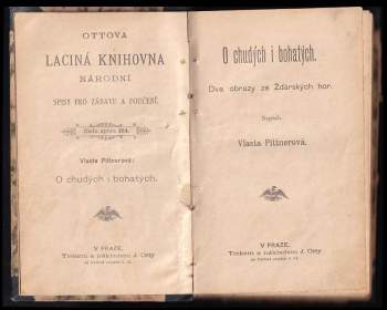 Vlasta Pittnerová: O chudých i bohatých