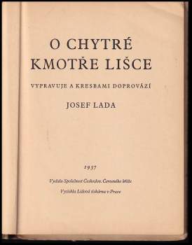 Josef Lada: O chytré kmotře lišce