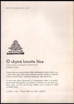 Josef Lada: O chytré kmotře lišce