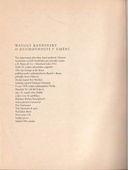 Wassily Kandinsky: O duchovnosti v umění