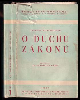 Charles-Louis de Secondat Montesquieu: O duchu zákonů