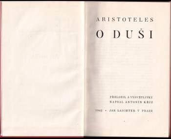 Aristotelés: O duši