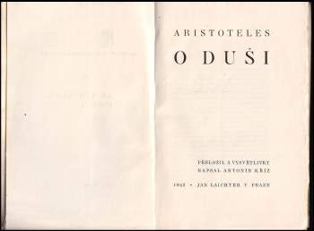 Aristotelés: O duši