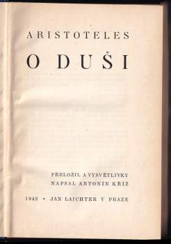 Aristotelés: O duši