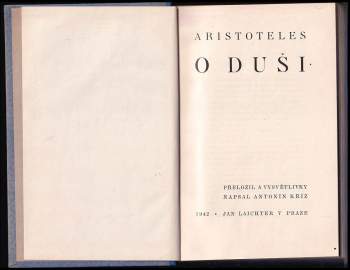 Aristotelés: O duši