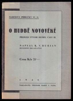 O hudbě novověké