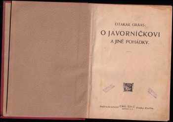 Otakar Gráas: O Javorníčkovi a jiné pohádky