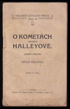 O kometách, zvláště Halleyově