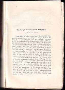 František Ladislav Čelakovský: O král. hradě Pražském